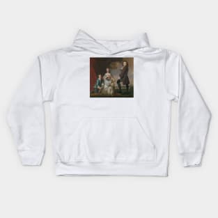 Thomas and Martha Neate with His Tutor, Thomas Needham by Joshua Reynolds Kids Hoodie